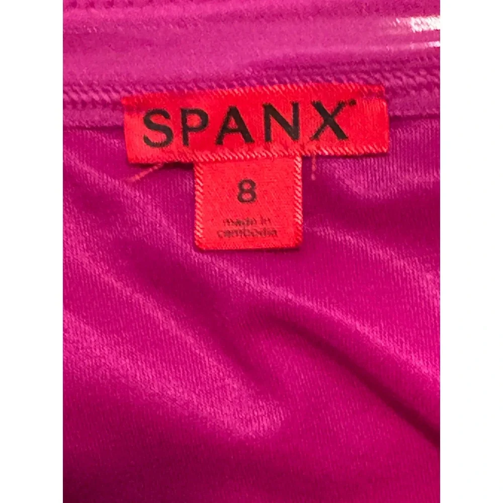 Spanx Berry Pink High Rise Swim‎ Bottoms Shapewear Swim Bottom 1366 Womens 8 NWT